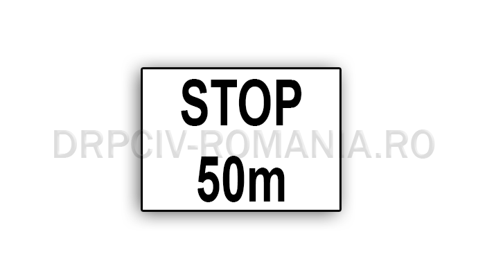 Distanţa până la indicatorul Oprire