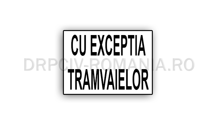 Exceptarea unor categorii de vehicule de la semnificaţia indicatorului