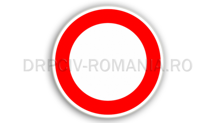 Circulaţia interzisă în ambele sensuri