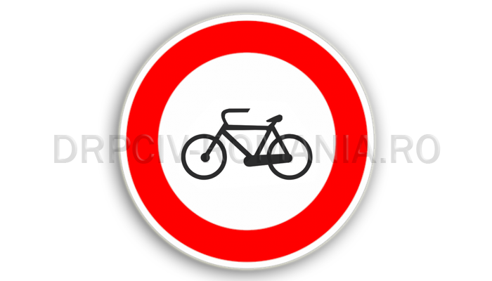 Accesul interzis bicicletelor
