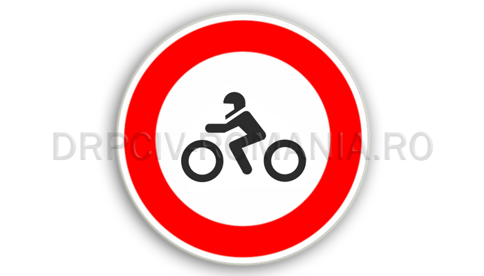Accesul interzis motocicletelor