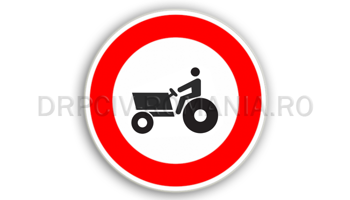 Accesul interzis tractoarelor şi maşinilor autopropulsate pentru lucrări