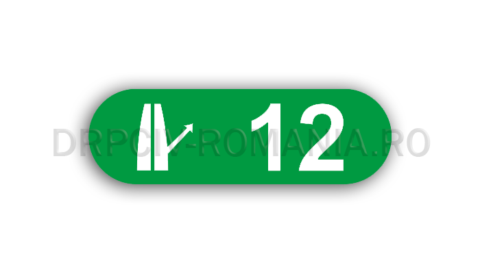 Numărul nodului rutier de pe autostradă