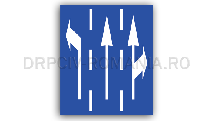 Selectarea circulației pe direcții de mers în apropierea intersecției