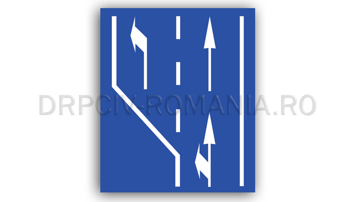 Selectarea circulației pe direcții de mers în apropierea intersecției