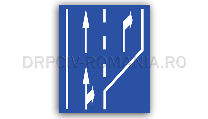 Selectarea circulației pe direcții de mers în apropierea intersecției