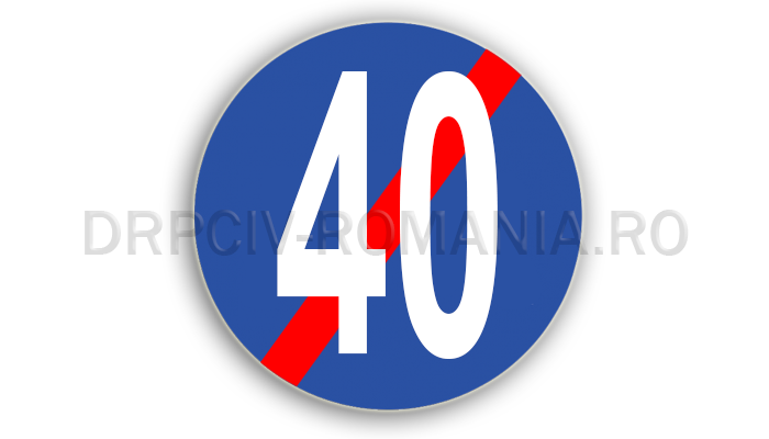 Sfârşitul vitezei minime obligatorii