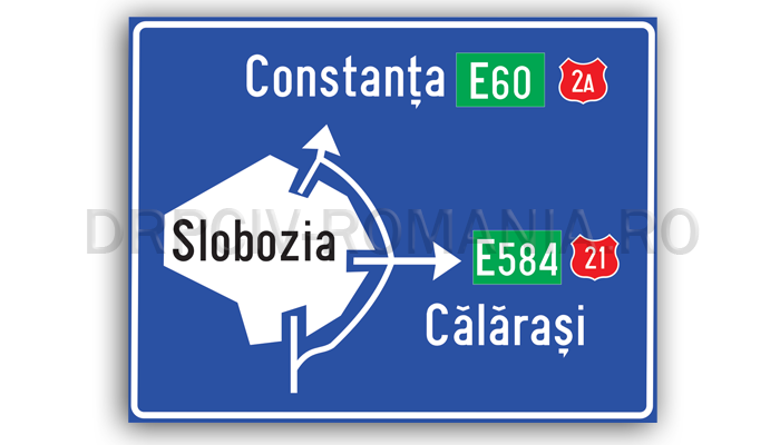 Presemnalizarea traseului de evitare a localității