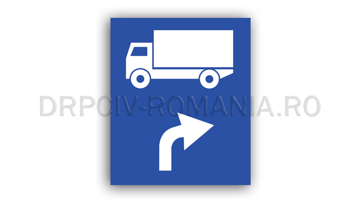 Traseu de urmat pentru anumite categorii de vehicule